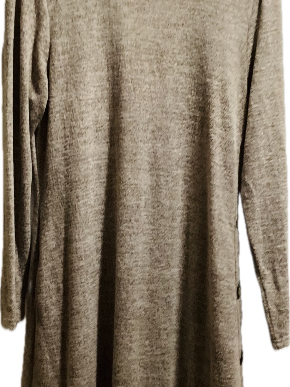 Source Unknown Gray Long Sleeve Women’s Dress